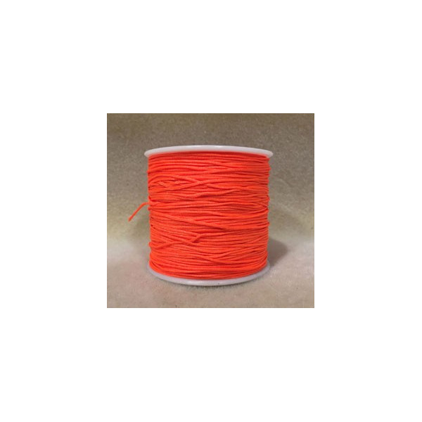 0,8 mm, cordon nylon, orange vif, par 5 m