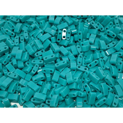5 g. Miyuki half tila turquoise. 0412