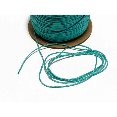 5 mètres, cordon nylon 0,8 mm. Turquoise