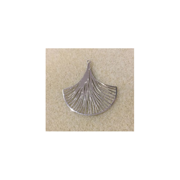 Breloque pendante 4 cm, métal argenté