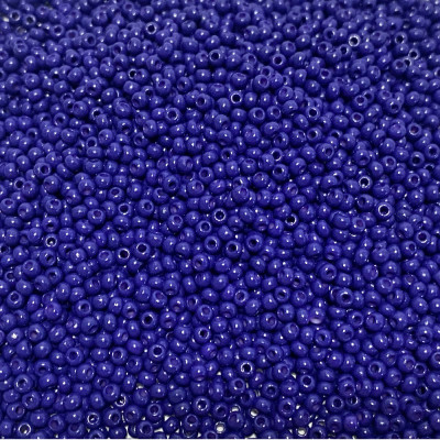 2,5 mm. 40 g. Perle de rocailles bleu marine.